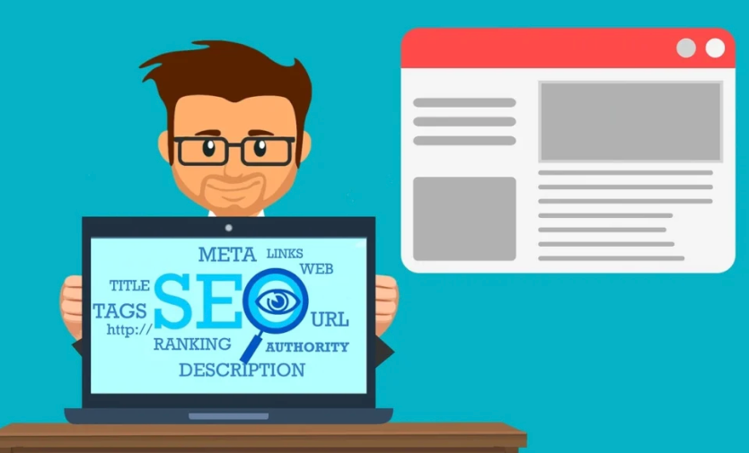 an illustration of a man who is an seo specialist